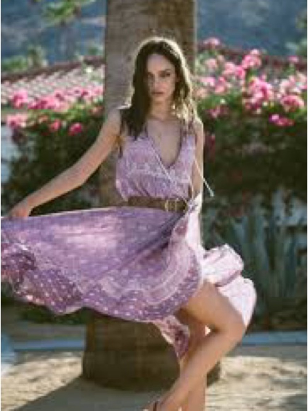 Spell Oracle set Lavender Printed Boho Skirt Set purple small - Picture 5 of 6
